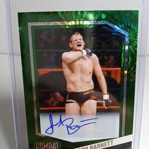 Signed Combat Sports Trading Card - Green Holo